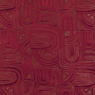 Timbre Velvet - Garnet Red By Brunschwig & Fils | Celeste | Modern Upholstery Velvet