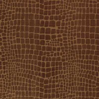 Croc Velvet - Amber Brown By Brunschwig & Fils | Celeste | Animal Skins Upholstery Velvet
