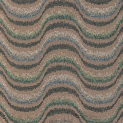 Du Son Emb - Aquamarine Teal By Brunschwig & Fils | Celeste |Modern Ikat/Southwest/Kilims Multipurpose Embroidery