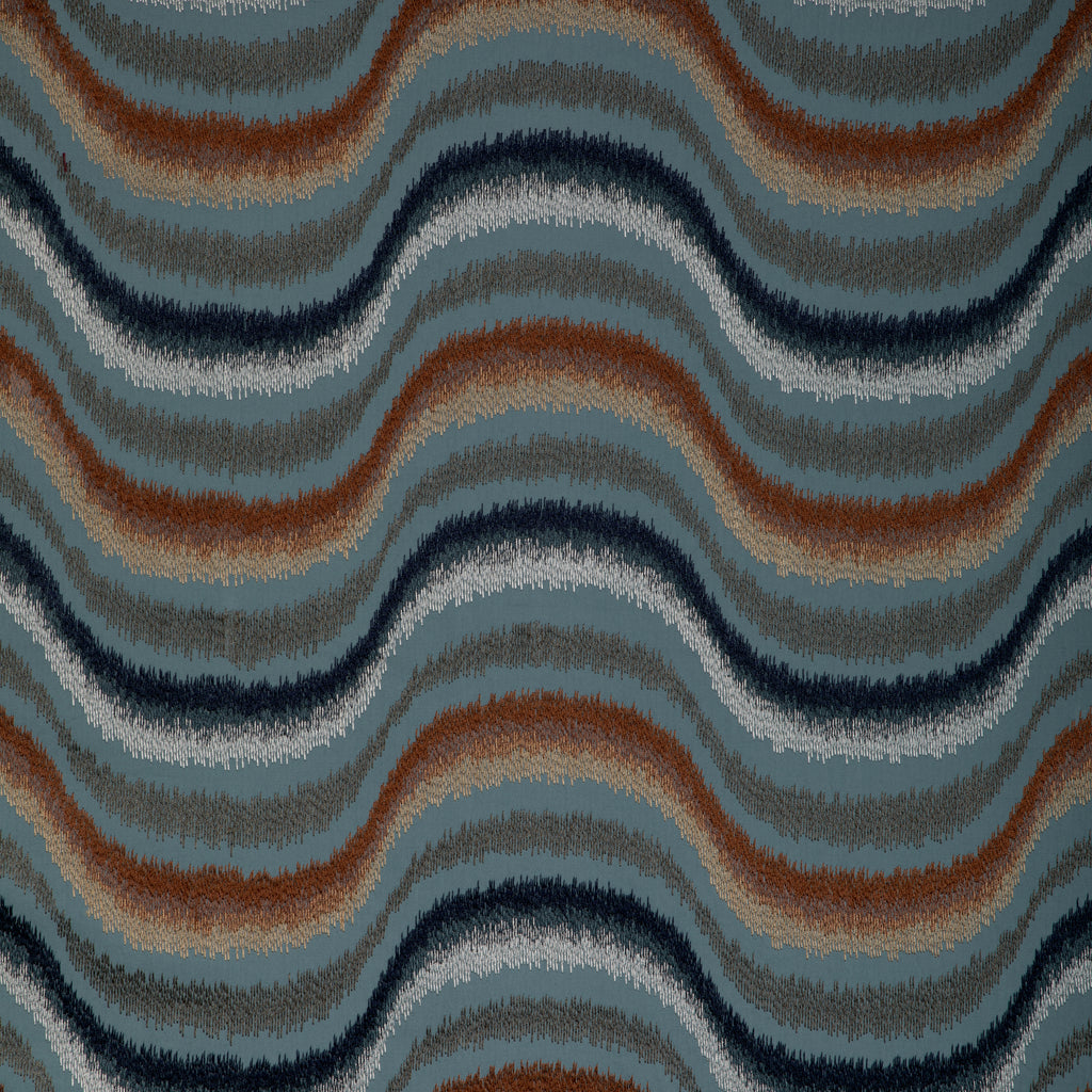 Du Son Emb - Topaz Rust By Brunschwig & Fils | Celeste |Modern Ikat/Southwest/Kilims Multipurpose Embroidery