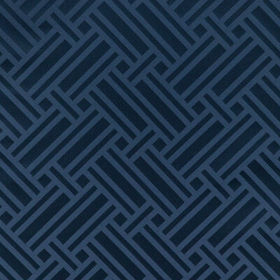 Samples and Purchasing available for Martel Weave - Navy Dark Blue By Brunschwig & Fils | Vienne Silks | Geometric Multipurpose Silk at Designer Wallcoverings and Fabrics