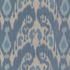 Samples and Purchasing available for Bukara Warp Print - Blue Light Blue By Brunschwig & Fils | Vienne Silks | Ikat/Southwest/Kilims Drapery Print at Designer Wallcoverings and Fabrics