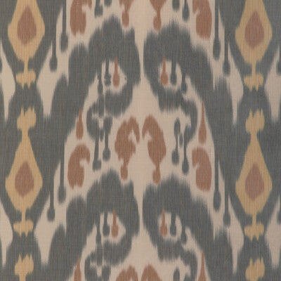 Samples and Purchasing available for Bukara Warp Print - Ebony Beige By Brunschwig & Fils | Vienne Silks | Ikat/Southwest/Kilims Drapery Print at Designer Wallcoverings and Fabrics