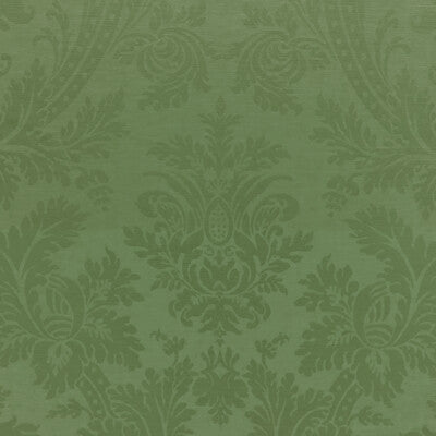 Arnaud Damask - Leaf Olive Green By Brunschwig & Fils | Vienne Silks | Damask Multipurpose Silk