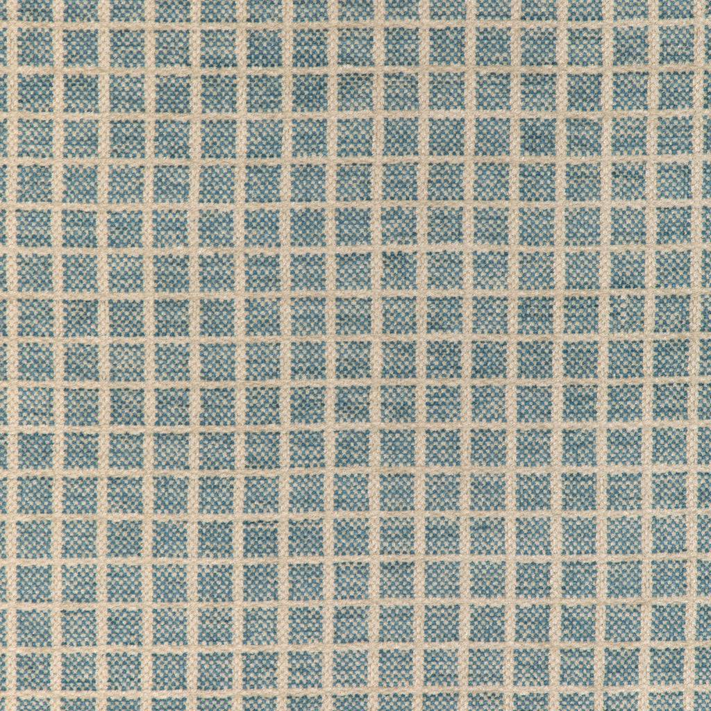 Chiron Texture - Sky Blue By Brunschwig & Fils | Chambery Textures Iv | Plaid / Check Upholstery Chenille