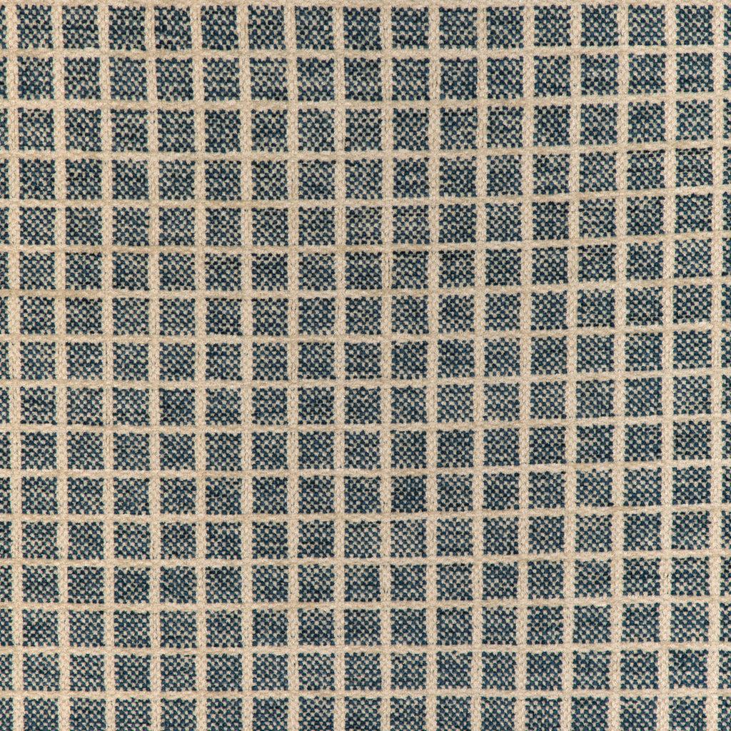 Chiron Texture - Blue Blue By Brunschwig & Fils | Chambery Textures Iv | Plaid / Check Upholstery Chenille