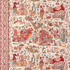 Samples and Purchasing available for Shalimar Print - Berry/Sand Fuschia By Brunschwig & Fils | La Menagerie |Chinoiserie Toile Drapery Print at Designer Wallcoverings and Fabrics