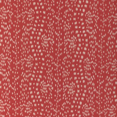 Les Touches Reverse - Red Red By Brunschwig & Fils | La Menagerie |Ikat/Southwest/Kilims Animal Skins Drapery Print