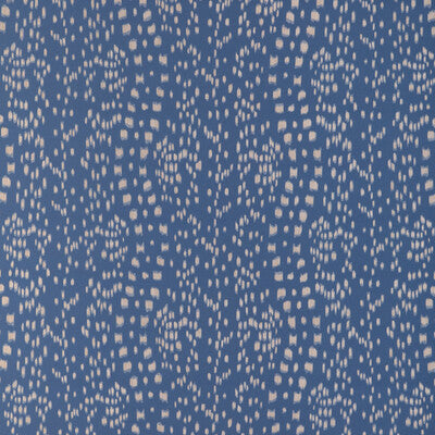 Les Touches Reverse - Blue Blue By Brunschwig & Fils | La Menagerie |Ikat/Southwest/Kilims Animal Skins Drapery Print