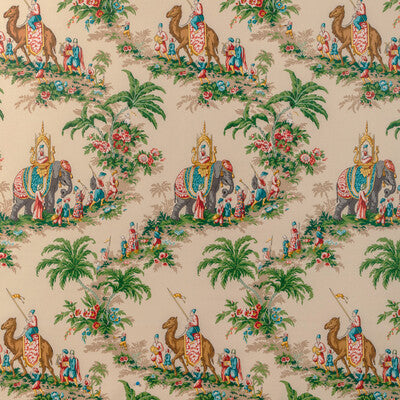 Beauport Promenade - Garden Beige By Brunschwig & Fils | La Menagerie |Chinoiserie Toile Drapery Print