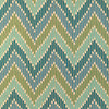 Samples and Purchasing available for Cascade Print - Teal/Green Teal By Brunschwig & Fils | La Menagerie |Flamestitch Stripes Multipurpose Print at Designer Wallcoverings and Fabrics