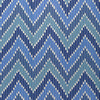 Samples and Purchasing available for Cascade Print - Blue/Sky Blue By Brunschwig & Fils | La Menagerie |Flamestitch Stripes Multipurpose Print at Designer Wallcoverings and Fabrics