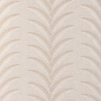 Fougere Emb - Cream White By Brunschwig & Fils | La Menagerie | Botanical & Floral Drapery Embroidery