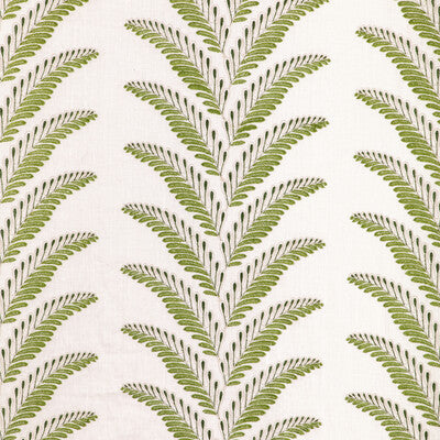 Fougere Emb - Leaf White By Brunschwig & Fils | La Menagerie | Botanical & Floral Drapery Embroidery