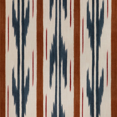 Samples and Purchasing available for Le Mistral Print - Spice Slate By Brunschwig & Fils | Les Ensembliers L'Eternel Ete |Ikat/Southwest/Kilims Stripes Multipurpose Indoor / Outdoor at Designer Wallcoverings and Fabrics