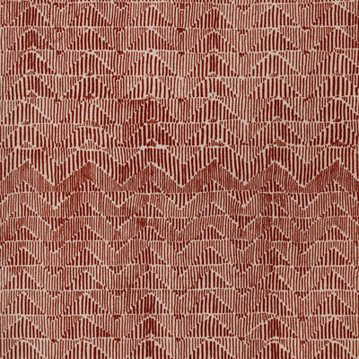 Samples and Purchasing available for Les Cigales Print - Madder Red By Brunschwig & Fils | Les Ensembliers L'Eternel Ete | Flamestitch Multipurpose Indoor / Outdoor at Designer Wallcoverings and Fabrics