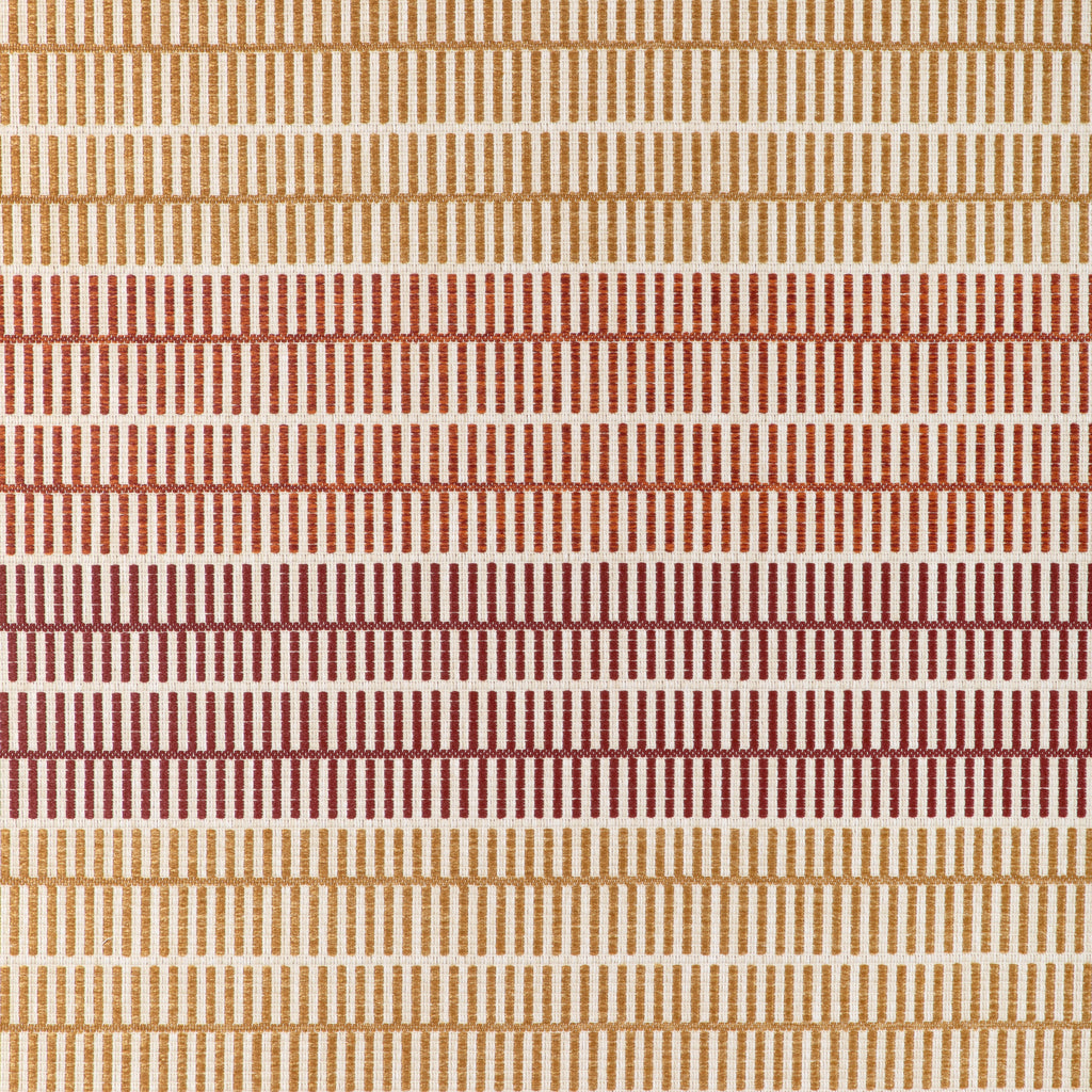 Les Oliviers Weave - Spice Rust By Brunschwig & Fils | Les Ensembliers L'Eternel Ete |Global Stripes Upholstery Indoor / Outdoor