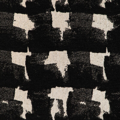 Samples and Purchasing available for Les Falaises Weave - Noir Black By Brunschwig & Fils | Les Ensembliers L'Eternel Ete | Abstract Upholstery Indoor / Outdoor at Designer Wallcoverings and Fabrics