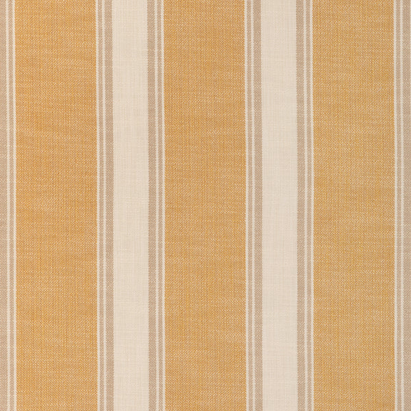 La Riviera Stripe - Ochre Gold By Brunschwig & Fils | Les Ensembliers L'Eternel Ete | Stripes Upholstery Indoor / Outdoor