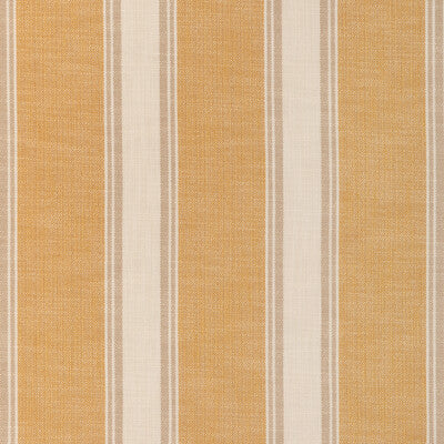 La Riviera Stripe - Ochre Gold By Brunschwig & Fils | Les Ensembliers L'Eternel Ete | Stripes Upholstery Indoor / Outdoor