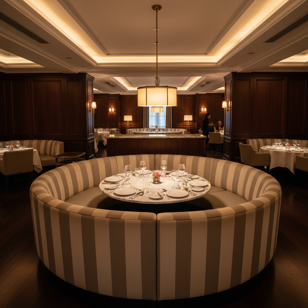 Middleburg Linen Upholstered Banquette | Architectural Fabrics