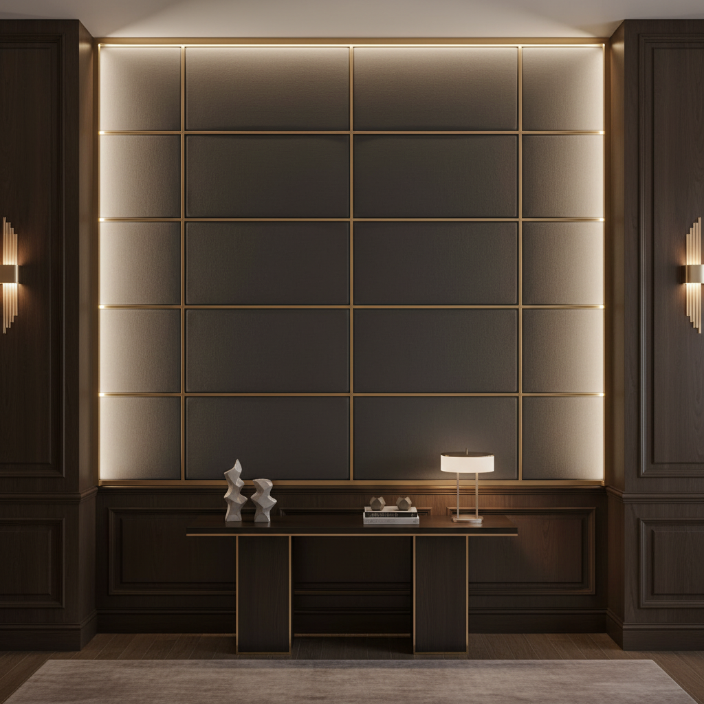 Luxury Cay - Deep Sea Upholstered Wall Panel | Architectural Fabrics