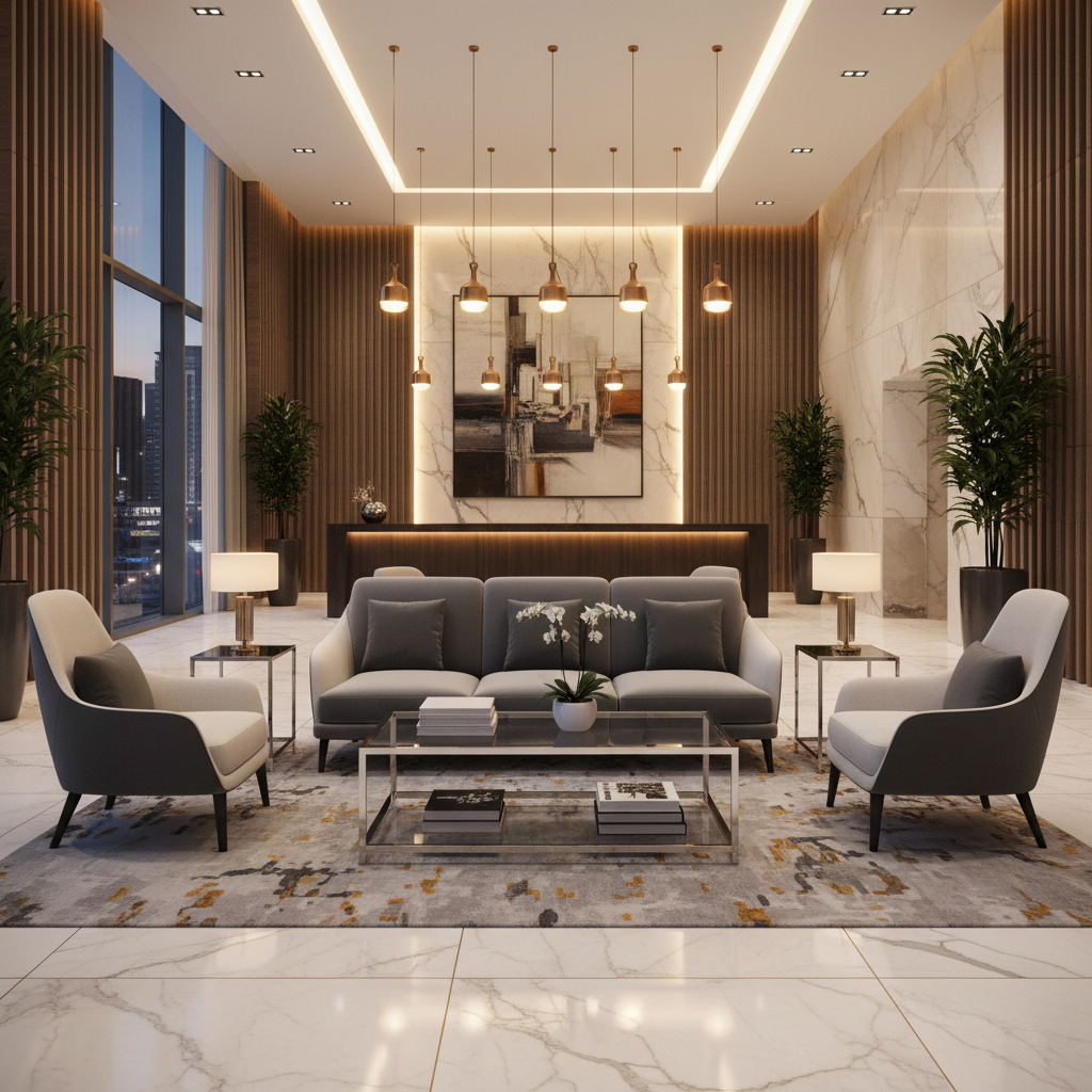 Lawrenceville Taupe Upholstered Sofa | Architectural Fabrics