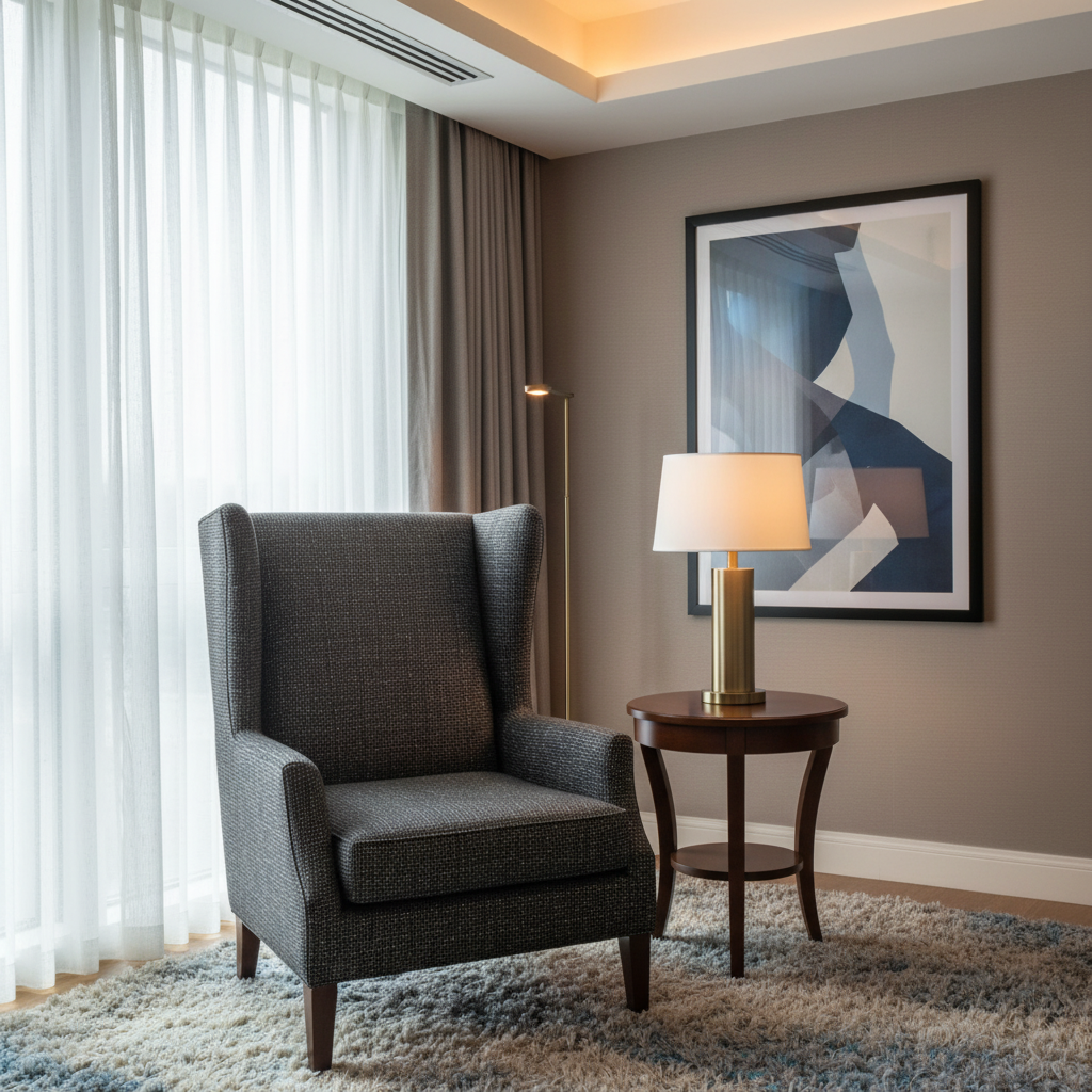 Point Udall - Pepper Upholstered Chair | Architectural Fabrics