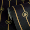 I Love Baroque Small Medusa Black Gold Versace Home Wallcovering