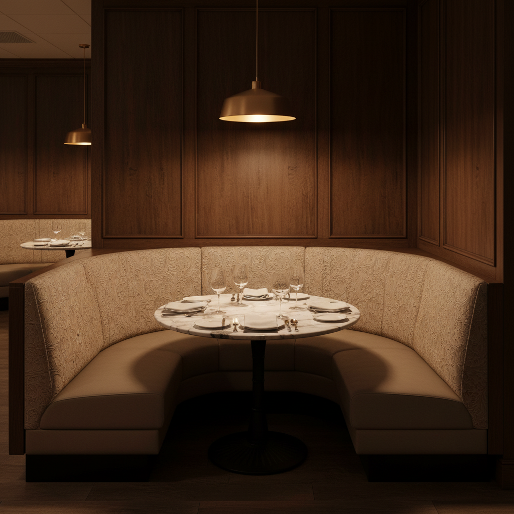West Indian Lily - Gorge Upholstered Banquette | Architectural Fabrics