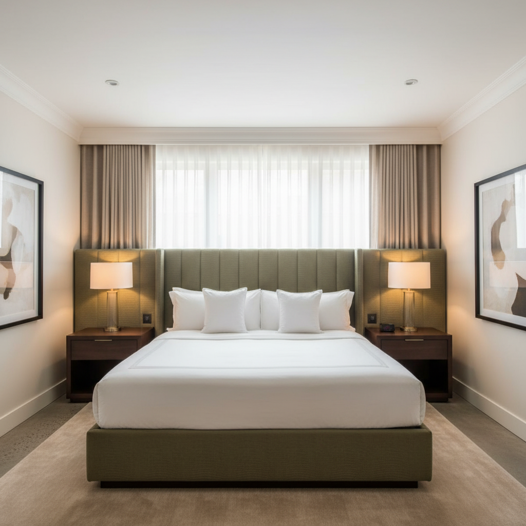 Silver Bank - Fern Upholstered Headboard | Architectural Fabrics