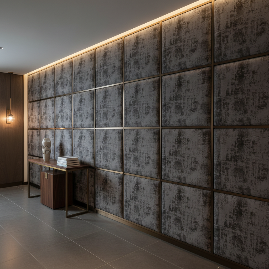 Turf Bay - Sterling Upholstered Wall Panel | Architectural Fabrics