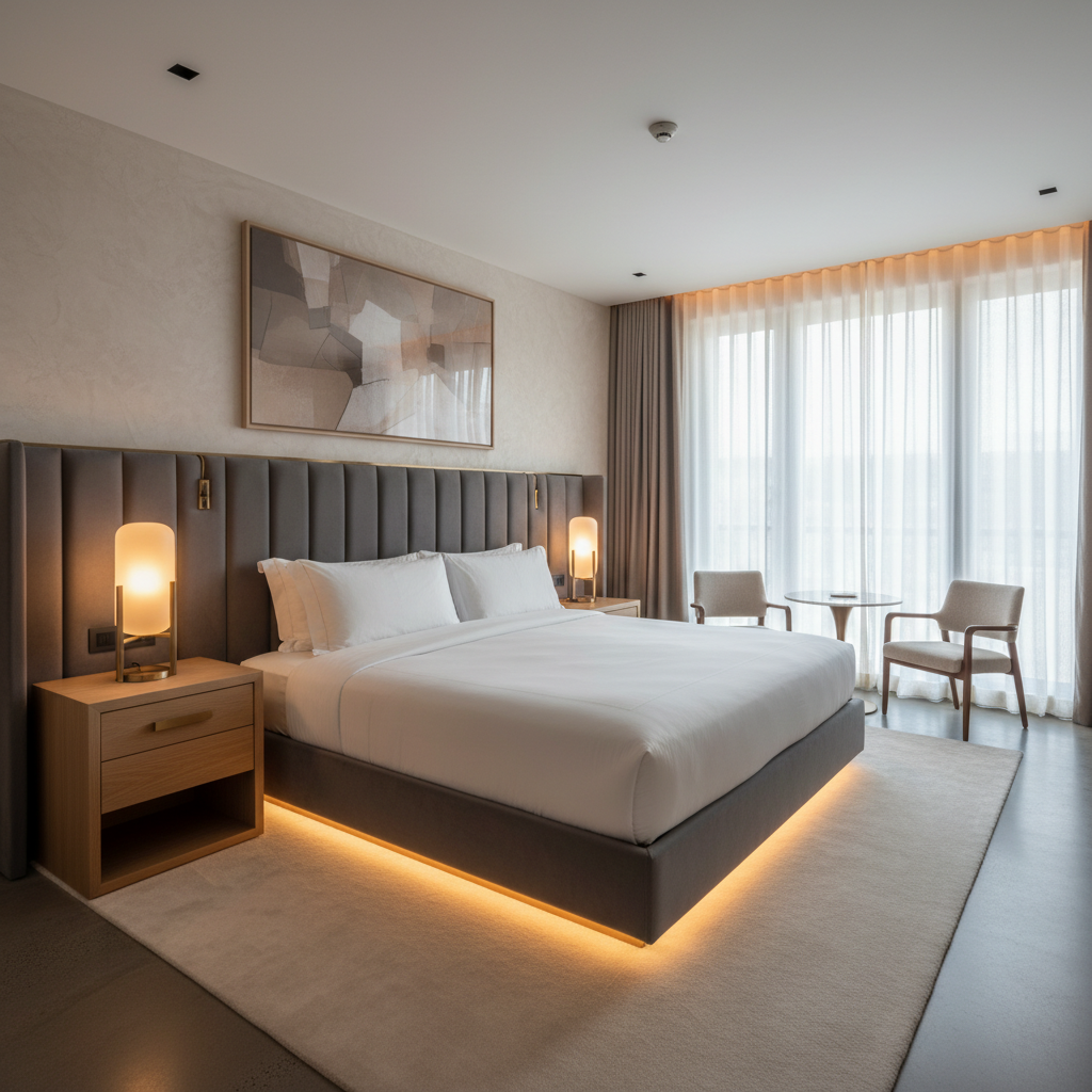 Wytheville Pewter Upholstered Headboard | Architectural Fabrics