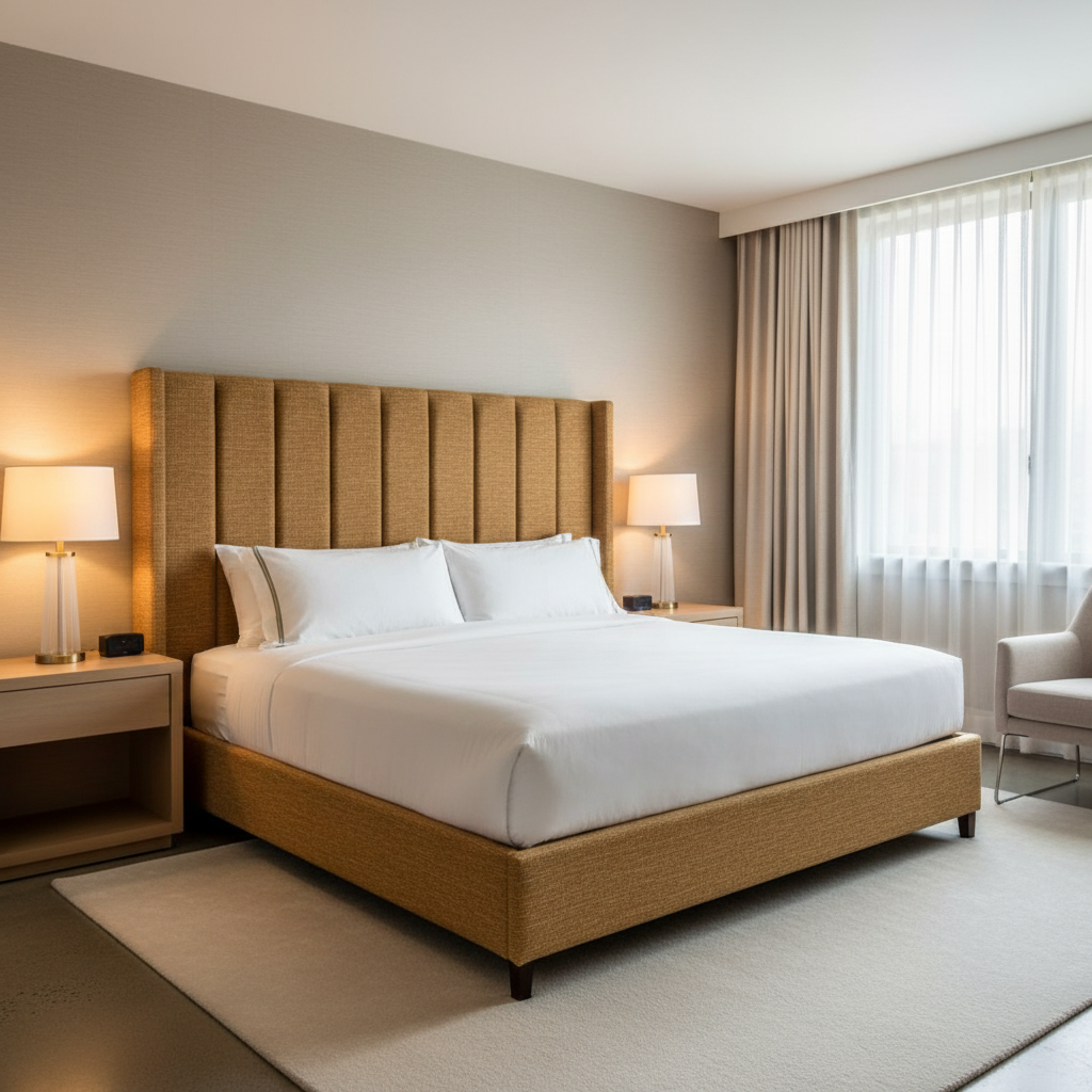 Rattan Bay - Autumn Upholstered Headboard | Architectural Fabrics