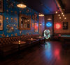 The Original Yeeha 1950's Cowboy - True Blue Mid-Century Modern | Architectural Wallcoverings - Retro Western Lounge Room Setting