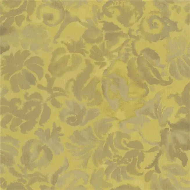 Katagami Vinyl 04 Yellow Gold Wallpaper | Designer's Guild Europe