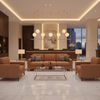 Fine Woven Texture Burnt Sienna Upholstered Sofa | Architectural Fabrics
