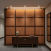 Aarden - Russet Clay Silicone Hybrid Upholstered Wall Panel | Architectural Fabrics