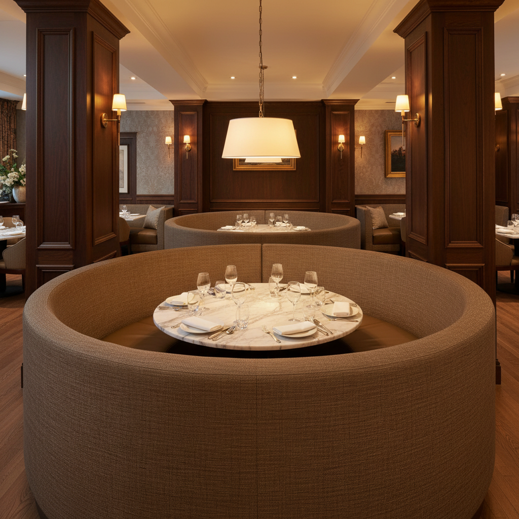Tortola - Arabica Upholstered Banquette | Architectural Fabrics