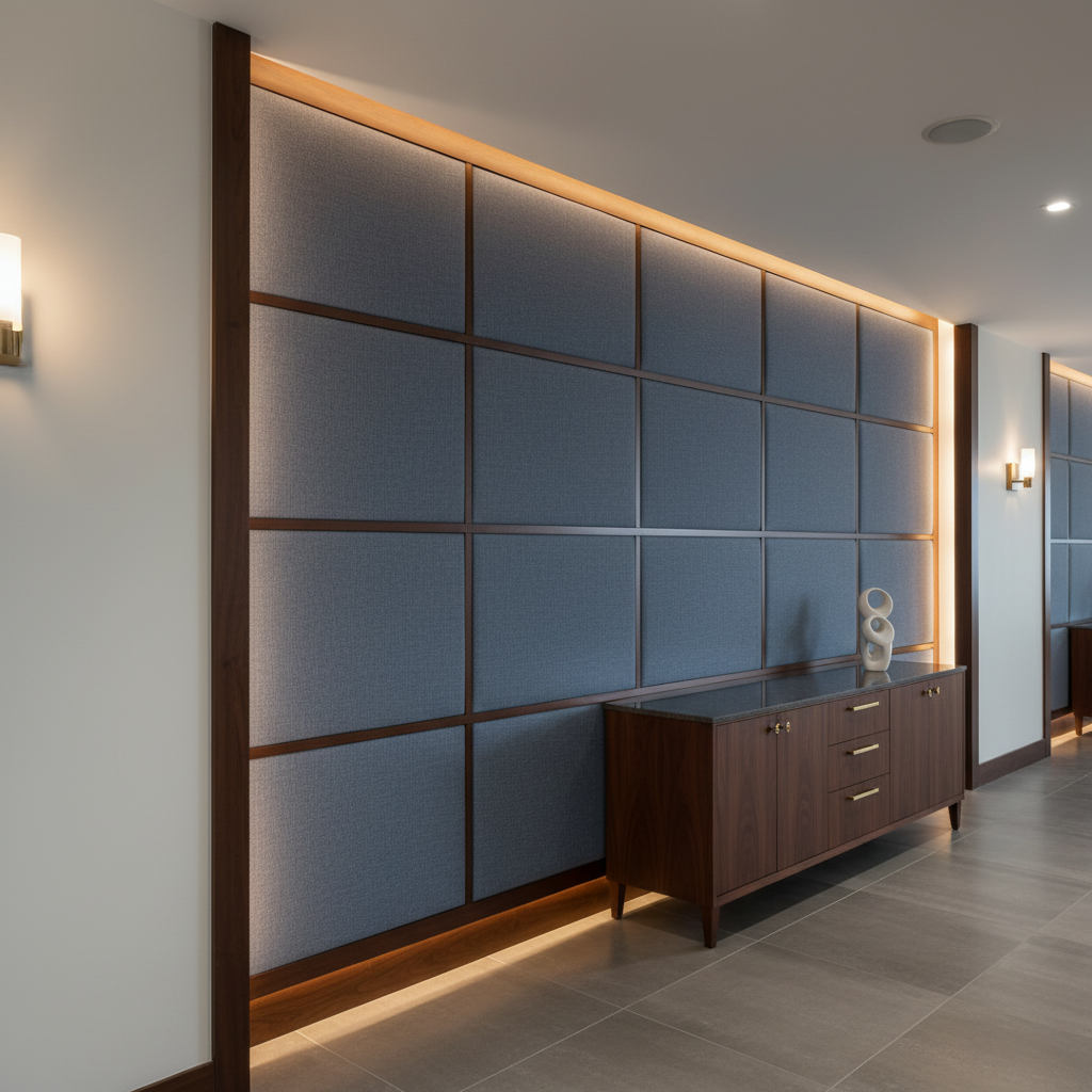 Peter Island - Tempest Upholstered Wall Panel | Architectural Fabrics