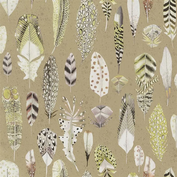 Quill 02 Gold Wallpaper | Designer's Guild Europe