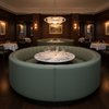 Punch Bowl - Spruce Upholstered Banquette | Architectural Fabrics