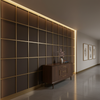 Smooth Subtle Grain Deep Chocolate Upholstered Wall Panel | Architectural Fabrics