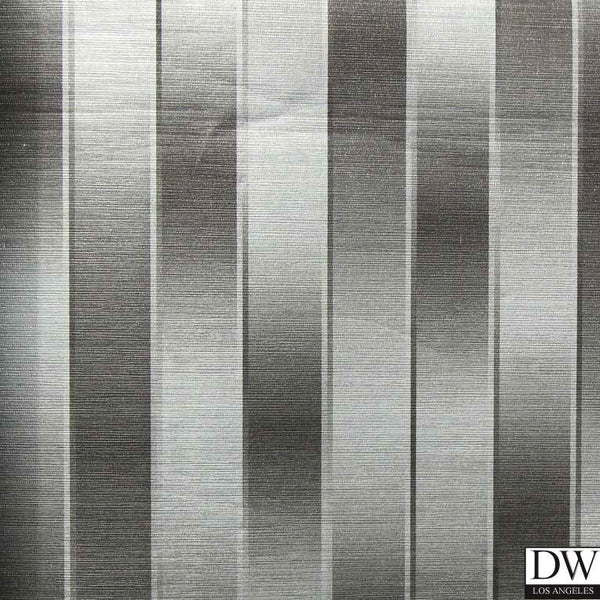 Bella Monza Modern Stripe Metallic Silver Brown Memo Sample | Phillipe Romano