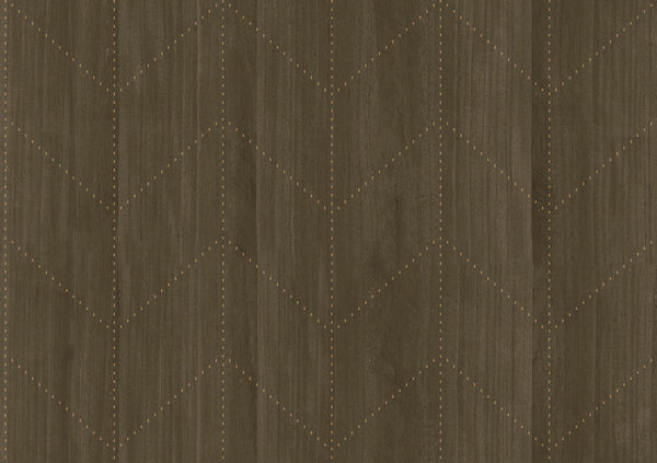 Little Compton-Umber Wood Veneer Wallcovering | Phillipe Romano