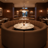 Maho Bay - Mahogany Upholstered Banquette | Architectural Fabrics