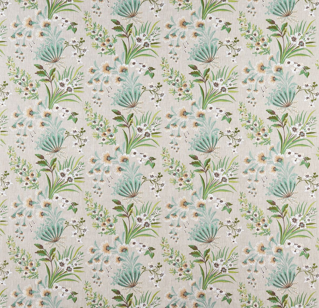 DWCY-900283 Nina Campbell Fabric Oatmeal Beige designer-wallcoverings-los-angeles
