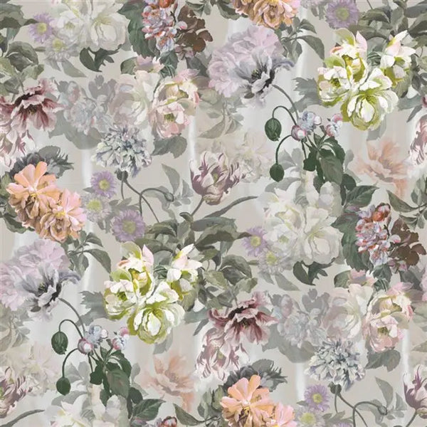 Tulipa Stellata Panel 02 Cream Wallpaper | Designer's Guild Europe
