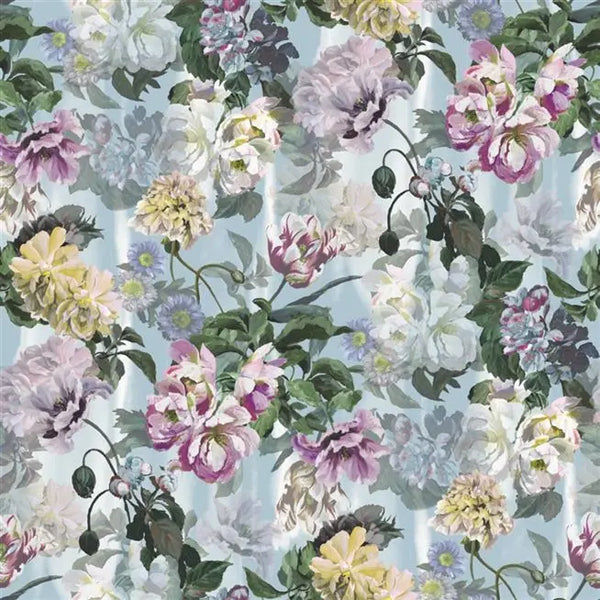 Tulipa Stellata Panel 03 Blue | Designer's Guild Europe