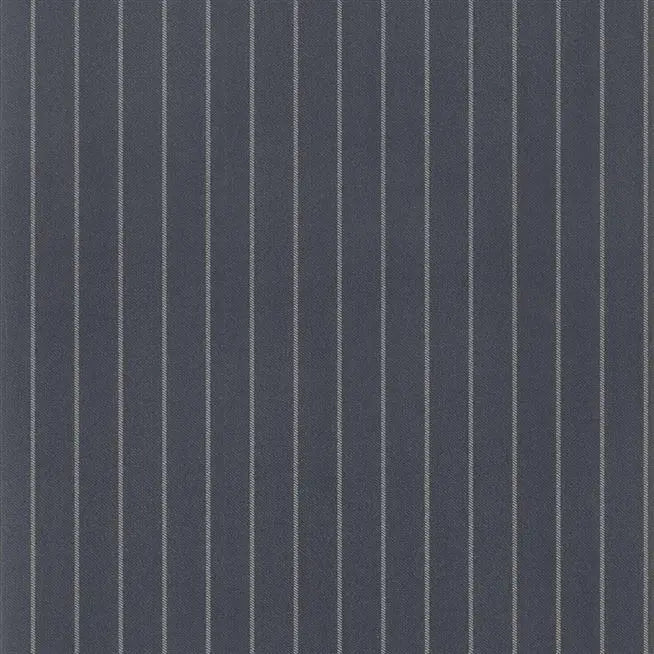 Langford Chalk Stripe  Dark Blue Wallpaper | Ralph Lauren